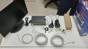 Комплект IP системы видеонаблюдения на 2 уличных камеры для самостоятельной сборки