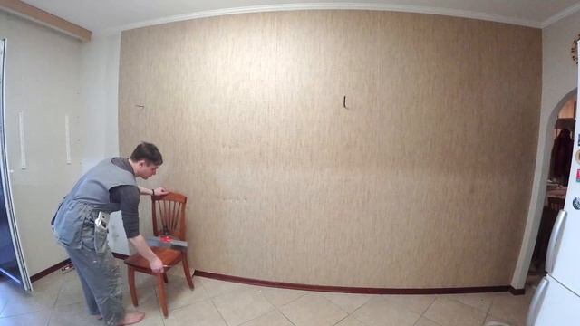 Поклейка натуральных бамбуковых обоев на стену в кухне от А до Я смотреть онлайн