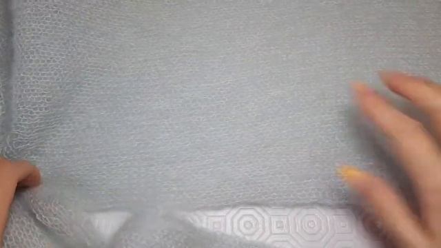 Джемпер оверсайз из кид мохера готов ♡ Паутинка не  крючком, а спицами ♡ Обзор изделия.