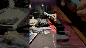 Распаковка беспроводной механической клавиатуры akko 3098b