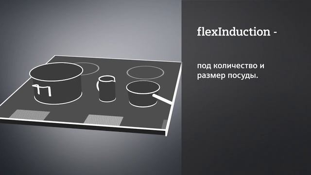 Индукционные варочные панели Siemens FlexInduction подстраиваются под вас.