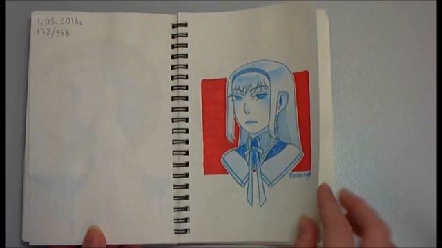 Мой скетчбук #5 - Юки, чиби, акварель (краткий обзор) смотреть онлайн