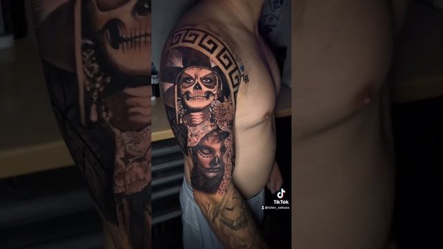 Dia de Los muertos tattoo tatuaje