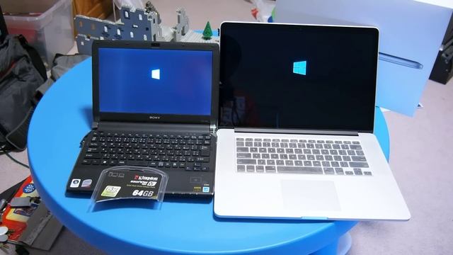 Windows 8 - Bootup Old Sony tt-51JB VS Macbook Pro Retina (SSD) смотреть онлайн