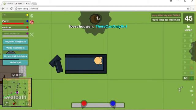 SURVIV.IO|| 4 PLAYERS // BEST 2D BATTLE ROYALE GAME #005 смотреть онлайн