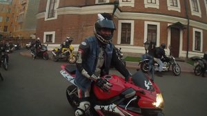 День памяти погибших мотоциклистов - Девушка на мотоцикле Урал