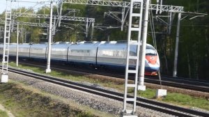 Скоростной поезд Сапсан. Окт.ж.д. The Sapsan high speed train.