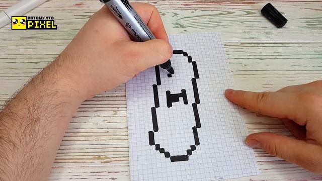 Рисуем по клеточкам - СМЕШНОЙ ОГУРЕЦ )))) ! смотреть онлайн