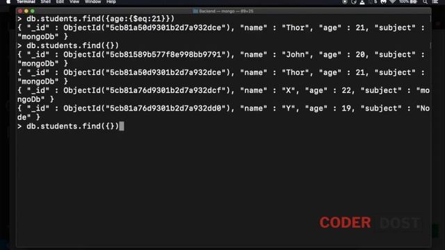 MongoDB select only required fields | MongoDB projection | MongoDB in Hindi #4 | #mongodb