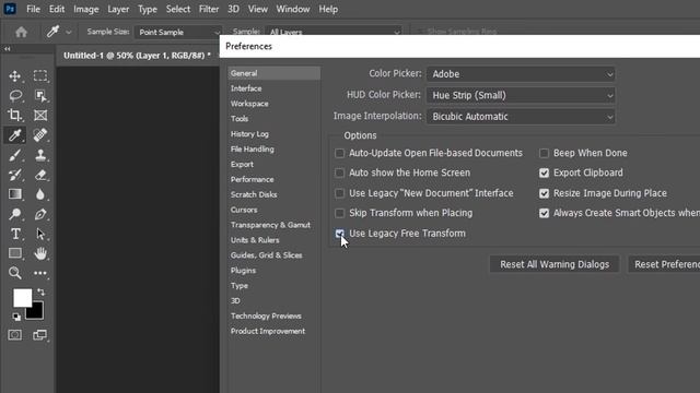 Photoshop Free Transform Tool Not Working  | How Too Use Free Transform | Photoshop Free Transform