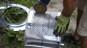 Мангал под сковороду из диска бороны . садж .Старый барабан стиральной машины .