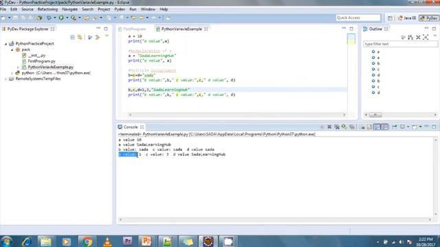 Lesson - 07 : Python3 - Python Variables смотреть онлайн