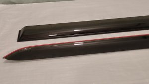 Продолжение накладных дефлекторов дверей 3-х дверной Нивы. Ветровики на задние стекла / форточки.