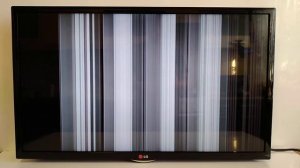 Проверка работы телевизора LG 32LN540V, с неисправным шлейфом матрицы.