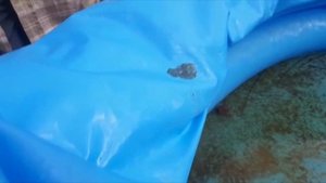 Жидкая латка.  Ремонт бассейна Интекс.  Реально работает!