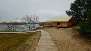 Осенняя иммерсивная прогулка по сосновому лесу в Глэмпинге Синий Яр