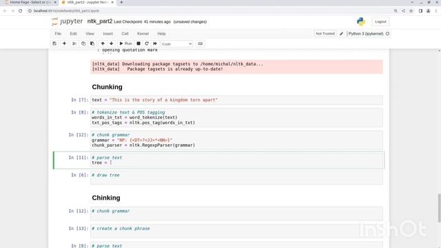 Basic Language Processing with Python's NLTK Package | Part 2 | POS, Chunking, Chinking, NER