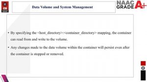 Efficient Data Volume and Management System in Docker