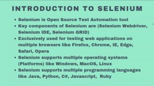 Selenium WebDriver Tutorial #1 - Introduction to Selenium