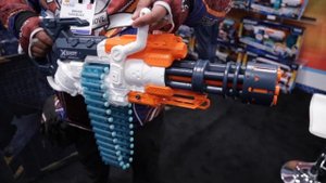 FIRST SHOTS: Demo of the XShot Crusher - New York Toy Fair