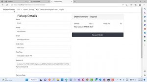 Online Fast-food Delivery Project in ASP.NET CORE | Day-16