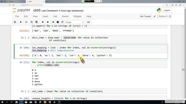 Python for Data Analysis 08. Built-in Data Structures, etc.-3: 內建資料結構、函數與檔案-3 (recorded on 20190503 смотреть онлайн