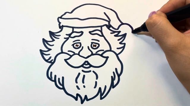 Как нарисовать деда мороза ? смотреть онлайн