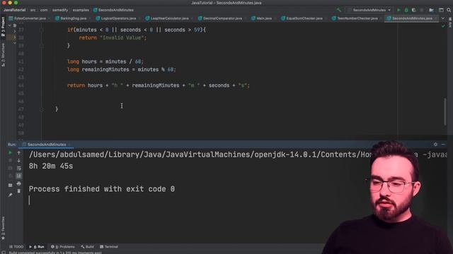 Learn Java Examples - 08 - Seconds And Minutes Challenge (Saniye ve Dakika Bulma) #JAVA