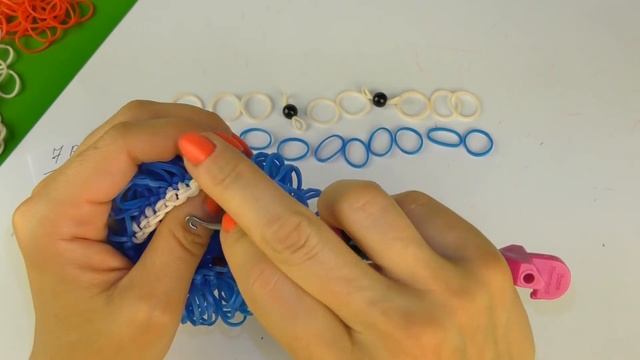 Клоун Чарли из резинок Лумигуруми. Как сплести Клоуна резинками на крючке. Часть 1. смотреть онлайн