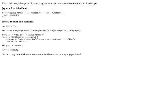 Magento: Add event listeners to content of a custom tab смотреть онлайн