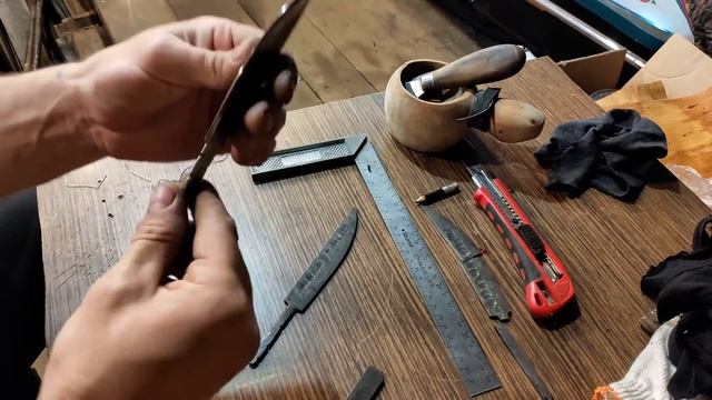 Нож из советской плашки для нарезки резьбы