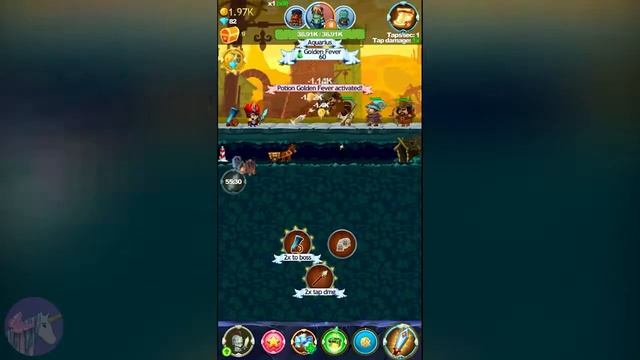 Tap Knight RPG Clicker Hero Game Mega Boss 3 Mountains Level gameplay смотреть онлайн