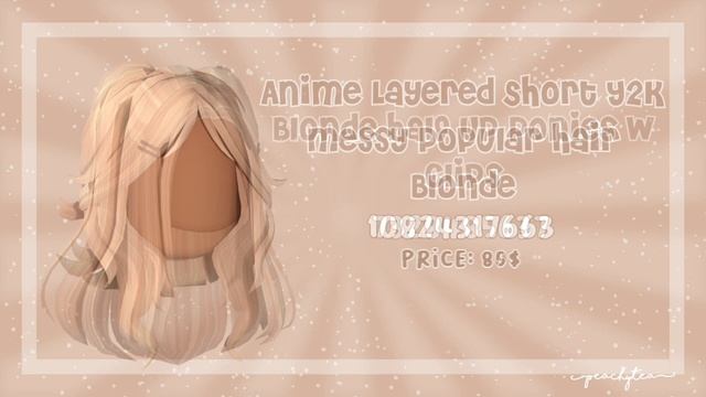 *AESTHETIC* blonde HAIR CODES for bloxburg & roblox | w links| peachytea смотреть онлайн
