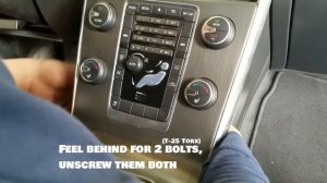How To Remove CD Player radio on 2011-2018 Volvo S60