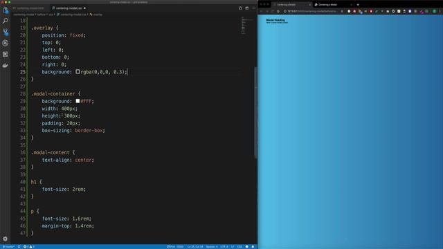 81 Centering A Modal Dialog