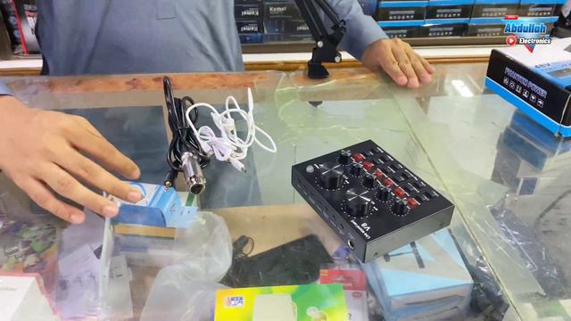 Unboxing BM800 Condenser Microphone V8 Sound Card Phantom power Urdu/Hindi price in Pakistan 2023 смотреть онлайн