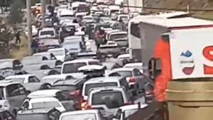 КПП Верхний Ларс сегодня, сентябрь 2022, пробка на Военно-Грузинской дороге