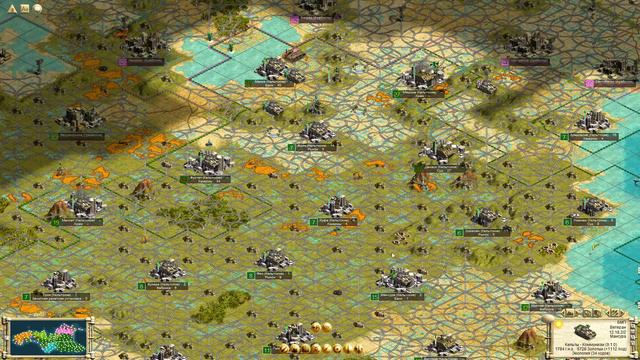 14 Civilization 3 Conquests сложность БОГ. Арабов притесняем, БМП захваченные города обороняем. смотреть онлайн