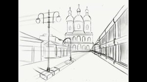 Улица города Перспектива Рисование карандашом  поэтапно #howtodraw Step by step drawing