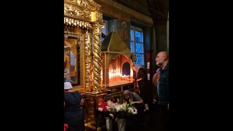 Молитва. У списка чудотворной иконы "Всецарица" в Новоспасском монастыре