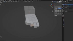 Как сделать low poly стопы в Blender