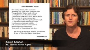 Modern Sonnet 223. Soon Like Howard Hughes, by Andrew Barker. -a Lockdown Sonnet-