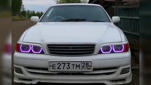 Ангельские глазки на Toyota Chaser. LED Angel Eyes Toyota Chaser by TAU tech