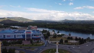 Усть-каменогорск с высоты птичьего полета. Съемка с дрона DJI Mini Se.
