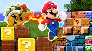 Летсплей Супер Марио в Майнкрафт! - Видео обзор игры Super Mario. Прохождение карты Minecraft