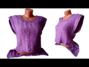 #тунисскоевязание Жилет тунисским крючком из стоковой пряжи #ЛюдмилаТен