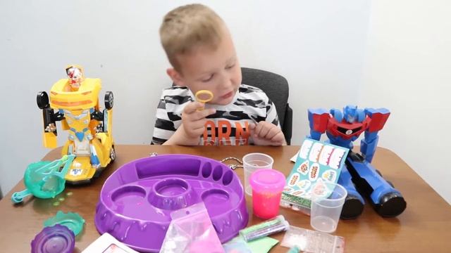 Делаем антистресс слайм своими руками, детский канал опытов))Детский канал смотреть онлайн