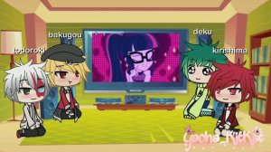 MHA react to mlp (8 and 9) [kaminari and kirishima]