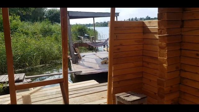 БАНЯ НА ВОДЕ Доращиваю комнату отдыха (часть 17 ) смотреть онлайн