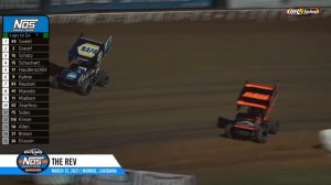 World of Outlaws NOS Energy Drink Sprint Cars The Rev March 13, 2021 | HIGHLIGHTS